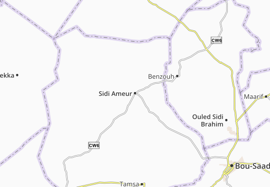 Mapa Sidi Ameur