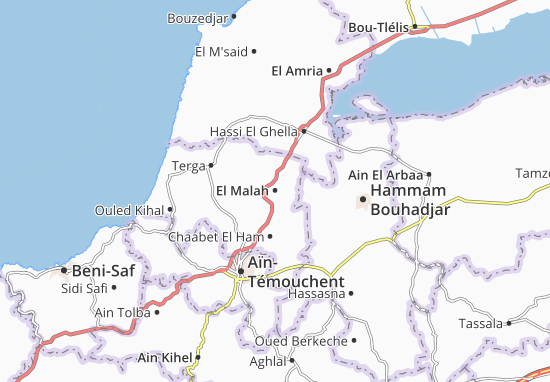 Kaart Plattegrond El Malah