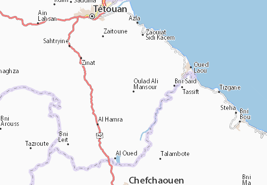 Mapa Oulad Ali Mansour