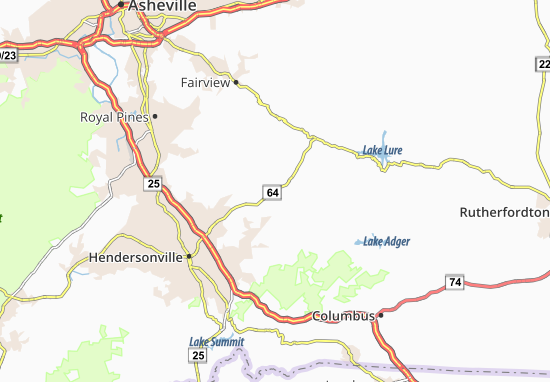 Edneyville Map