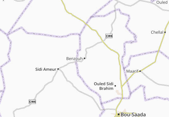 Karte Stadtplan Benzouh