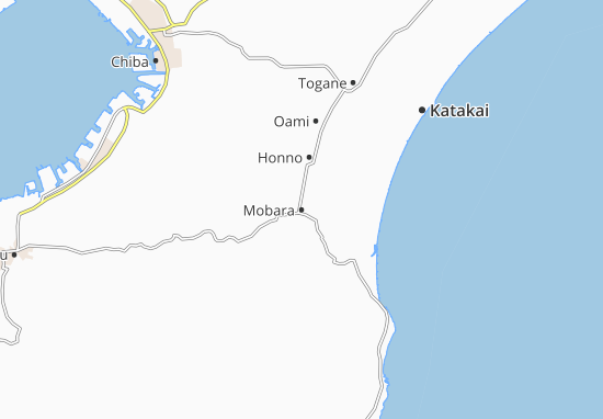 Karte Stadtplan Mobara