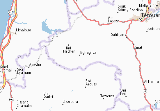 Karte Stadtplan Bghaghza