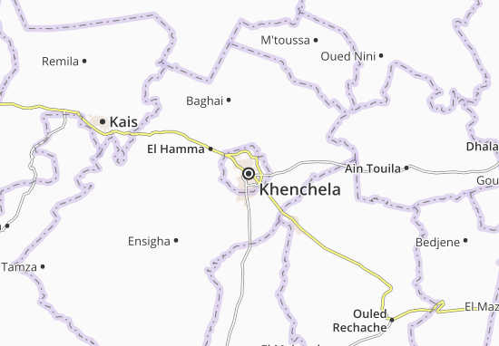 Kaart Plattegrond Khenchela