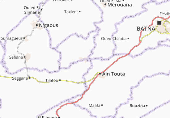 Kaart Plattegrond Ouled Aouf