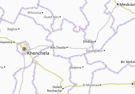Mapa Ain Touila