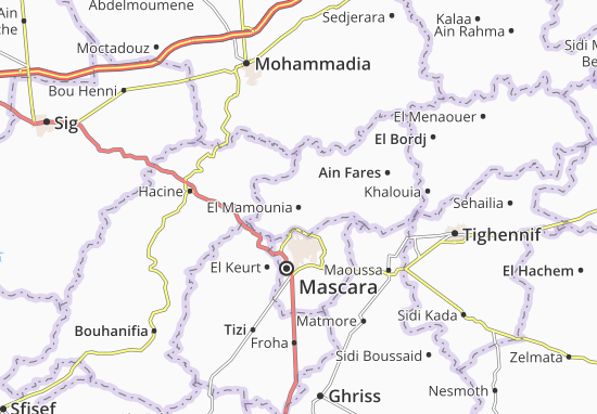 Mapa El Mamounia