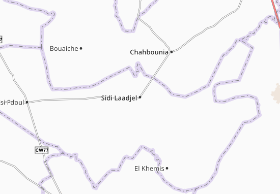 Mapa Sidi Laadjel