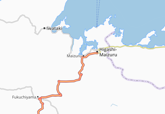 Kaart Plattegrond Nishi-Maizuru