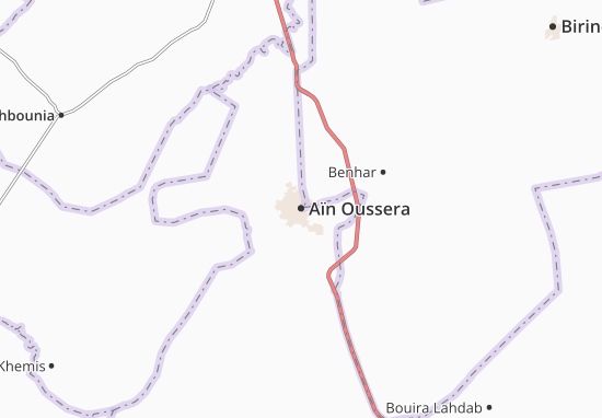 Kaart Plattegrond Aïn Oussera