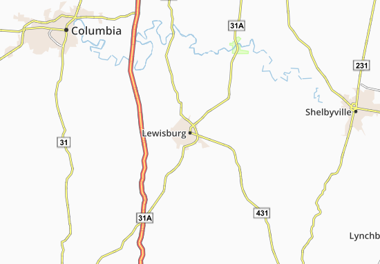 Mapa Lewisburg