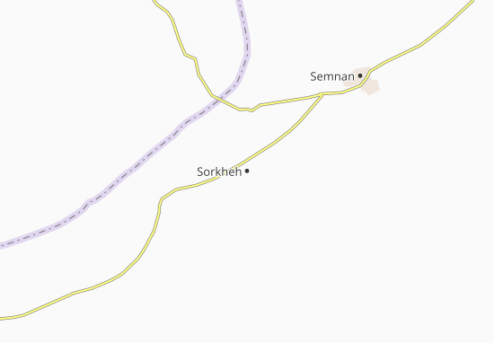 Karte Stadtplan Sorkheh