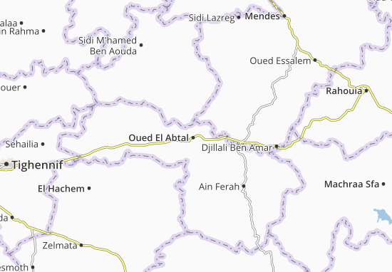 Mapa Oued El Abtal