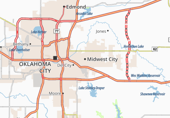Midwest City Map