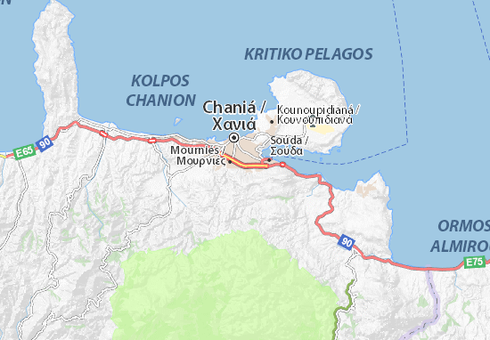 Karte Stadtplan Nerokouros