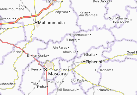 Karte Stadtplan Ain Fares