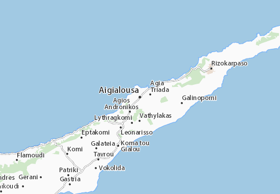 Kaart Plattegrond Aigialousa