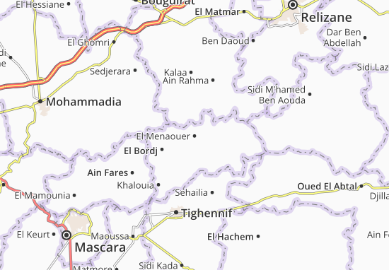 Mapa El Menaouer