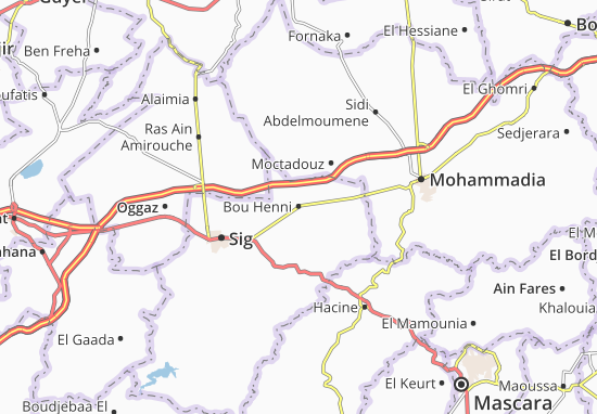 Mapa Bou Henni