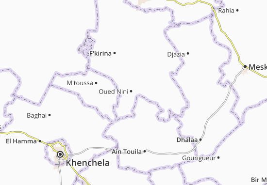 Mapa Oued Nini
