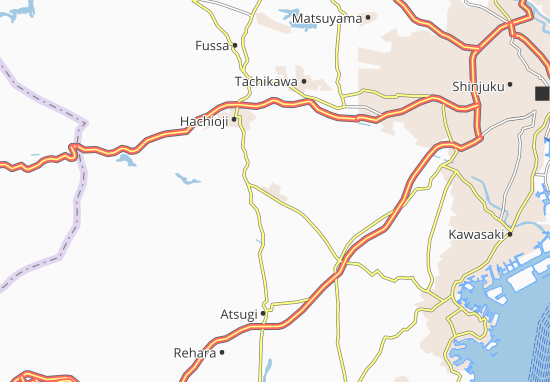 Kaart Plattegrond Sagamihara