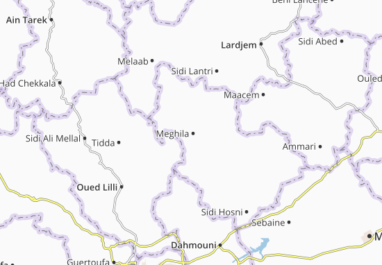 Mapa Meghila