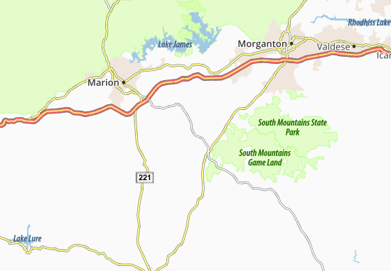Dysartsville Map