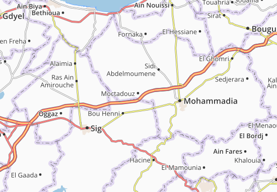 Karte Stadtplan Moctadouz