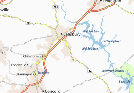 Kaart Plattegrond Granite Quarry