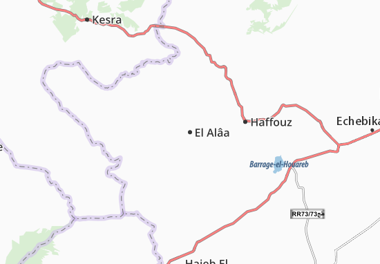 Karte Stadtplan El Alâa