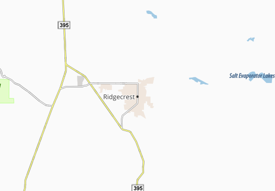 Kaart Plattegrond Ridgecrest