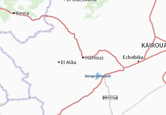 Karte Stadtplan Haffouz