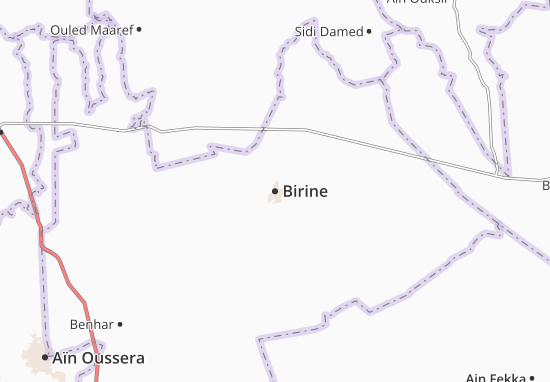 Karte Stadtplan Birine