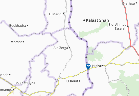 Mapa Ain Zerga