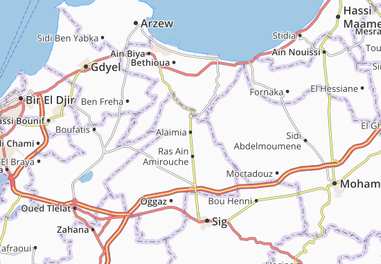 Karte Stadtplan Alaimia