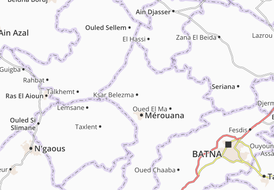 Ksar Belezma Map