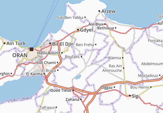Mapa Boufatis