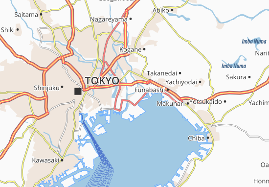 Karte Stadtplan Urayasu