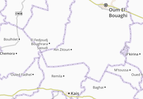 Mapa Ain Zitoun