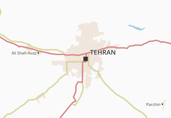 Kaart Plattegrond Tehran