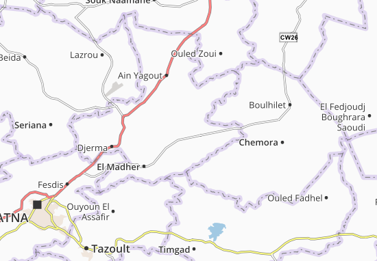 Mapa Boumia