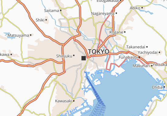 Michelin Tokyo Map Viamichelin
