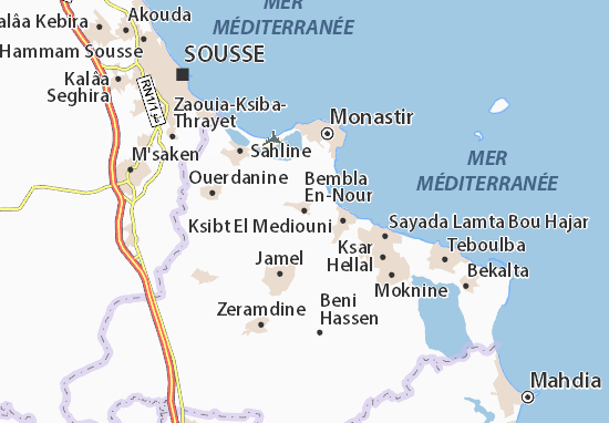 Kaart Plattegrond Bembla En-Nour
