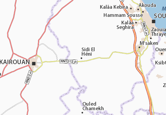 Kaart Plattegrond Sidi El Héni