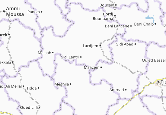 Karte Stadtplan Sidi Lantri