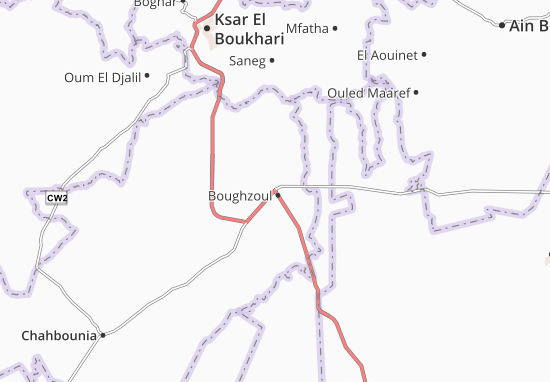 Mapa Boughzoul