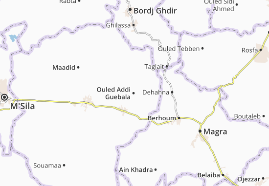 Karte Stadtplan Ouled Addi Guebala