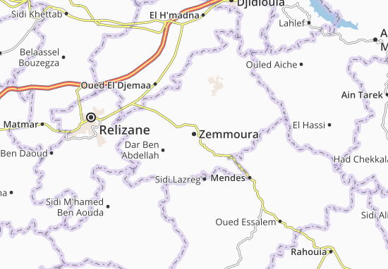 Kaart Plattegrond Zemmoura