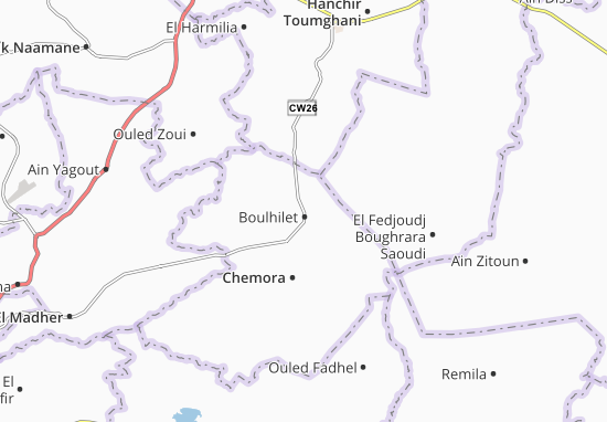 Mapa Boulhilet