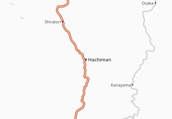 Kaart Plattegrond Hachiman